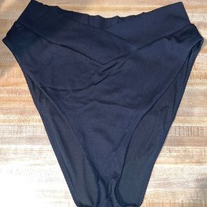 Aerie Crossover Ribbed Bikini Bottom